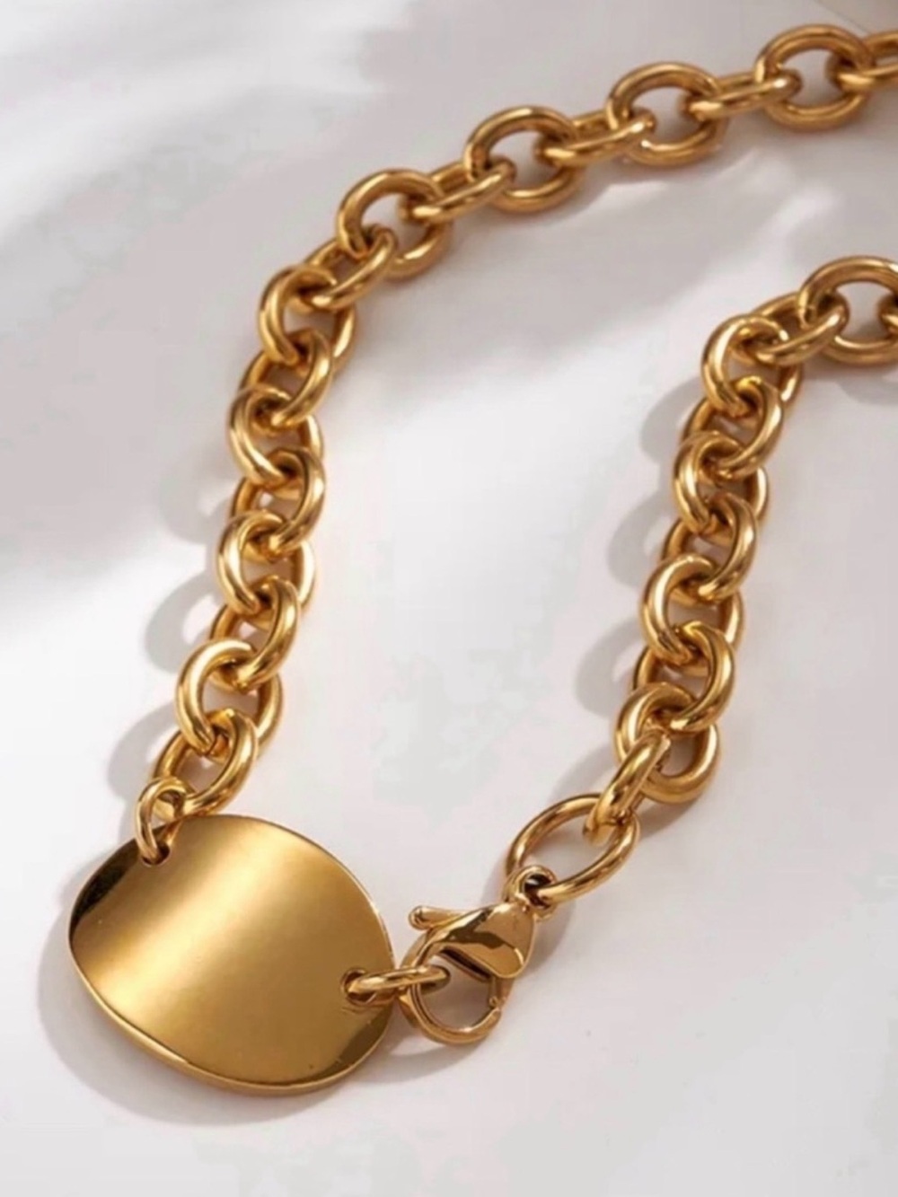 Chunky Chain Statement Necklace - Bold Women's Jewelry - Picture 3 of 4